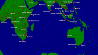 Indischer Ozean Städte + Grenzen 1920x1080